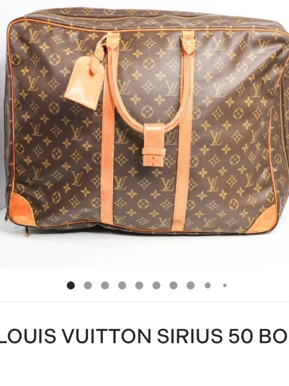 Louis Vuitton Monogram Sirius 50 Boston Bag in Brown and Tan - Picture 10 of 10